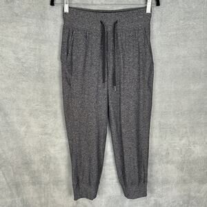 Lululemon Pants Womens 4 Gray Ready To Rulu High Rise Cropped Jogger Comfort Gym